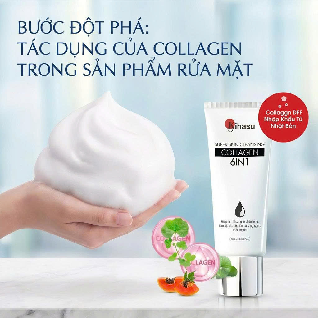 Bước Đột Phá: Tác Dụng Của Collagen Trong Sản Phẩm Rửa Mặt